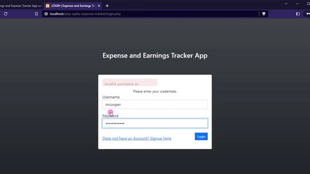 Expense and Earnings Tracker App in PHP SQLite3 DEMO смотреть онлайн