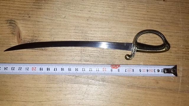 Нож для бумаги Сабля. 19 век. Российская Империя. Бронза. Сталь. Художественное литьё. смотреть онлайн