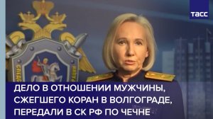 Дело в отношении мужчины, сжегшего Коран в Волгограде, передали в СК РФ по Чечне