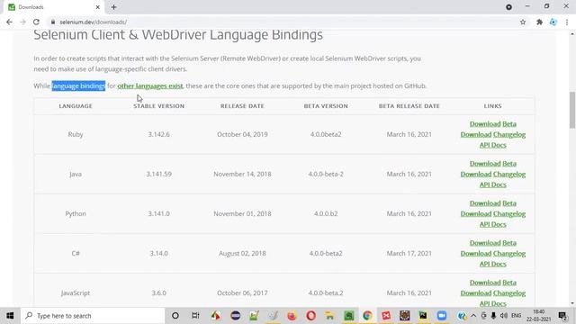 Different Programming Languages supported by Selenium (Selenium Python - Session 15) смотреть онлайн