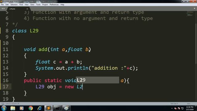 user define function in java | Part - 3 | Lesson - 29 | JAVA in Hindi смотреть онлайн