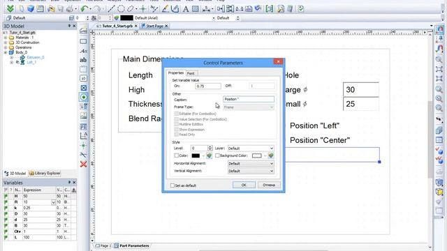 T-FLEX CAD: Lesson 4. Creating a Dialog to Control the Model смотреть онлайн
