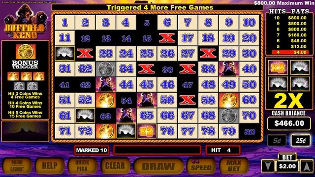 Buffalo Keno - Grand Vision Gaming - Keno смотреть онлайн