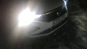 Новый Фольксваген поло лифтбек, как ночью светит диодная оптика! мини обзор!