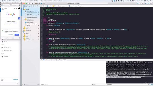 Professional iOS Chat App with Social Login using Firebase 3 : Google login with Firebase 3 смотреть онлайн