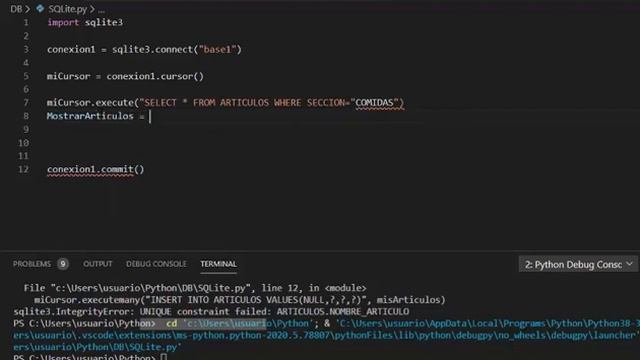 Curso en Python video 46. Bases de Datos 4 - Restricción UNIQUE y operaciones C.R.U.D. смотреть онлайн