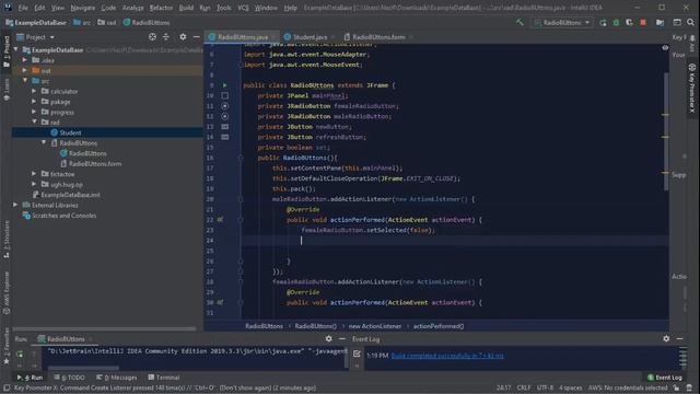 Radio Buttons|| Passing the values of Radio Buttons to another Class ||Java Radio buttons смотреть онлайн