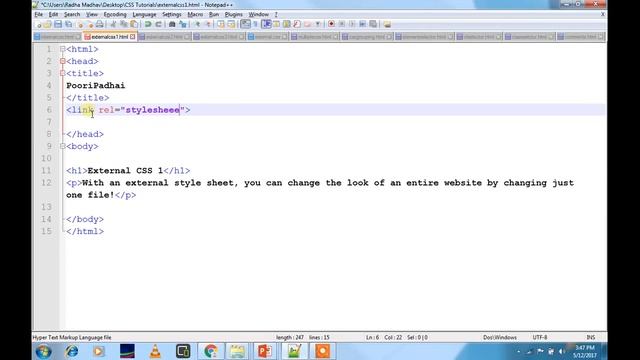 CSS External Style Sheet-Hindi смотреть онлайн