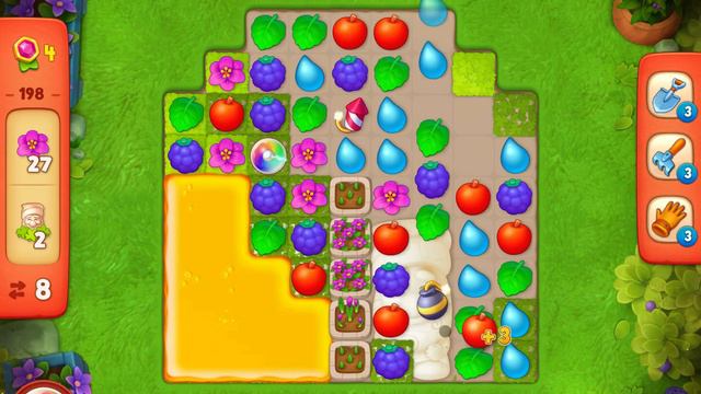 GardenScapes Level 198 no boosters смотреть онлайн