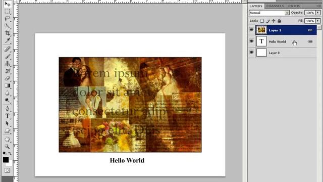 Photoshop CS4 - Working With Layers смотреть онлайн