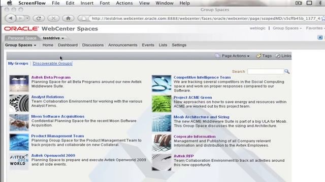 Oracle WebCenter 11g Test Drive Overview смотреть онлайн