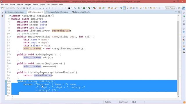 Composite Design Pattern смотреть онлайн