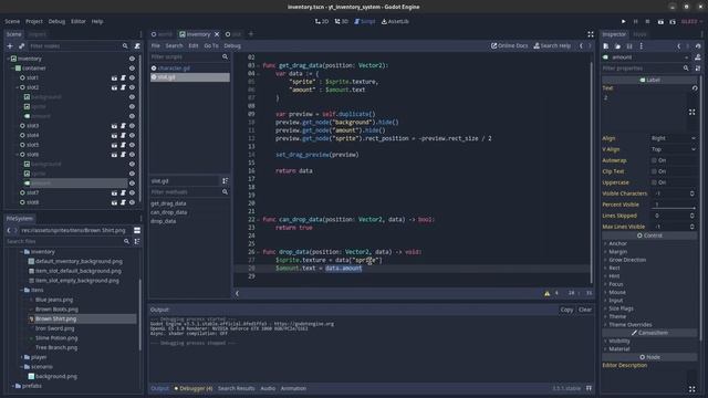Godot Dicas - Como fazer um sistema de inventário de forma simples e fácil смотреть онлайн