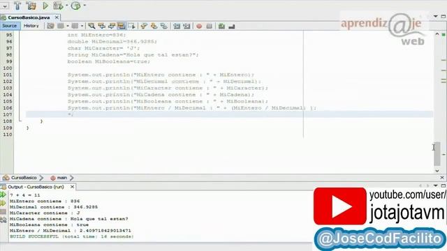 TUTORIAL JAVA CAPITULO 3: IF - Operadores Logicos (And y OR) смотреть онлайн