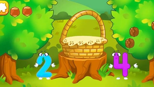 Орешки_больше-меньше_Учим считать цифры смотреть онлайн