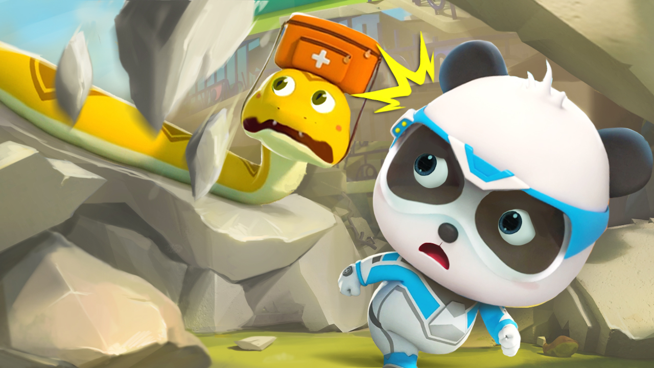 Спасение Гремучего Змея при землетрясении | Суперспасатели | Мультик для детей | BabyBus смотреть онлайн