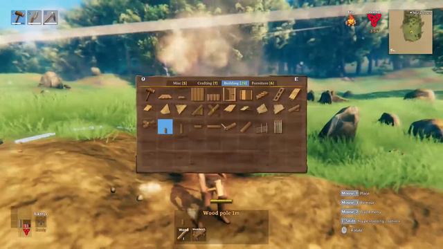 How to Build a Chimney Tutorial in Valheim House Base Building Guide - Indoors - Campfire Ideas #2 смотреть онлайн