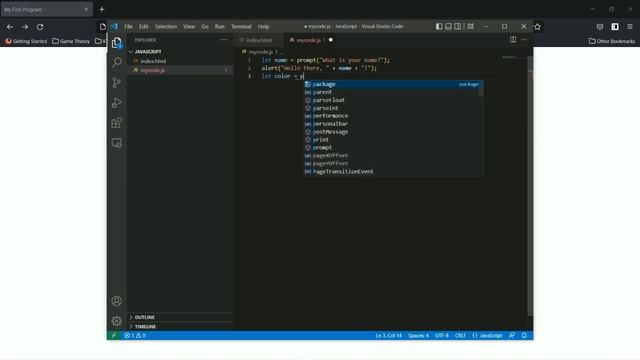 JS002 - JavaScript: The Prompt смотреть онлайн
