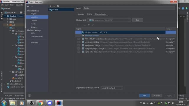 Criar Bot do Discord - Aula 017: Hospedando localmente em arquivo .jar смотреть онлайн
