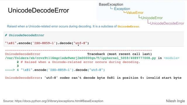 UnicodeDecodeError | Python | Tutorial смотреть онлайн