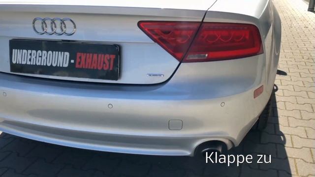 Underground Exhaust Audi A7 3,0 TFSI Klappenauspuff Stage 3 Sound смотреть онлайн