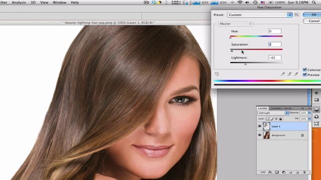 Photoshop CS4: Change Hair Color! смотреть онлайн
