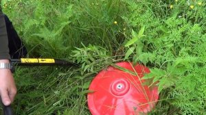 косилка роторная заря для мотоблока! Первое испытание!