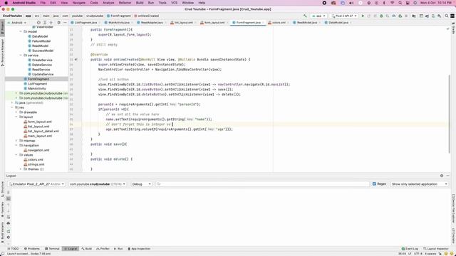 Android Java CRUD (2021) tutorial - Form Part(4/4) смотреть онлайн