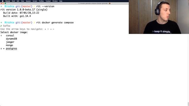 Como criar e configurar um arquivo docker-compose em segundos ? | ⚙️ Ritchie CLI смотреть онлайн
