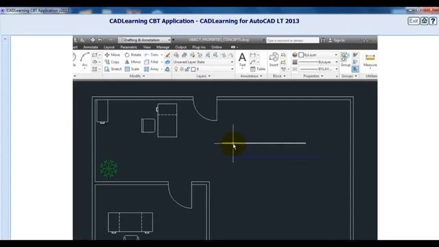 AutoCAD LT 2013: Setting the Color ByLayer смотреть онлайн