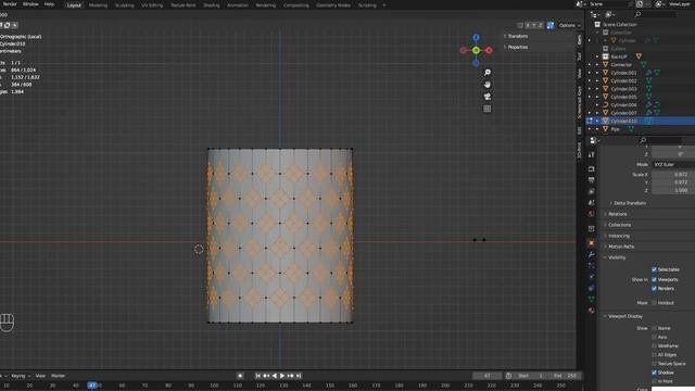 Как добавить круги в обьект в Blender смотреть онлайн