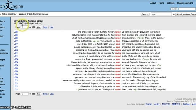 Thinning your concordance - A Sketch Engine demo. смотреть онлайн