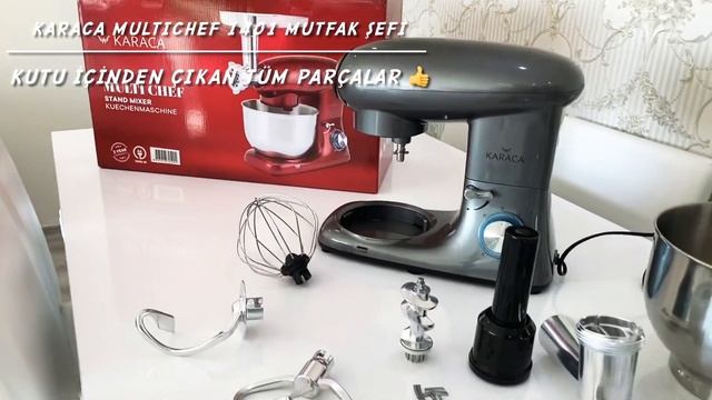 Karaca Multichef Stant Mikser 1400W Hamur Yoğurma Makinesi Kutu açılımı ve İnceleme | ÜRÜN DENEMES смотреть онлайн