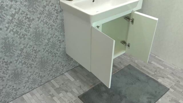 100 % PVC водоустойчиви мебели за баня Simply M 60 см смотреть онлайн