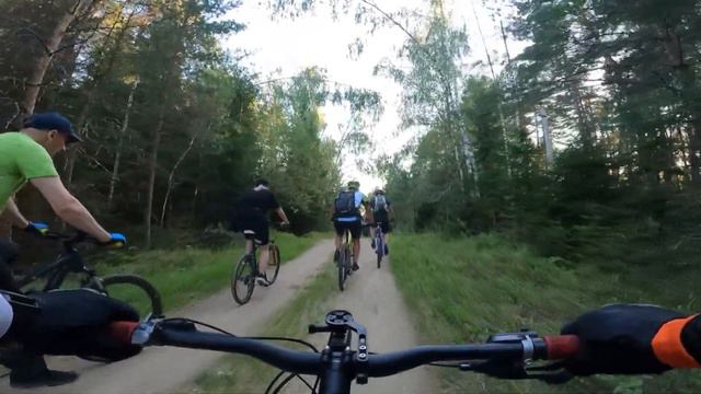 Егорьевск, Брёховская, Тимшино, лыжня на велосипедах. смотреть онлайн