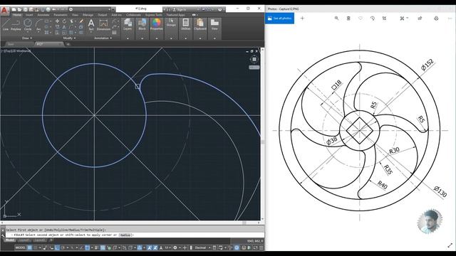#12 || AUTOCAD MECHANICAL PRACTICE DRAWING || смотреть онлайн