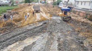 Строительство, засыпаем очередное болото