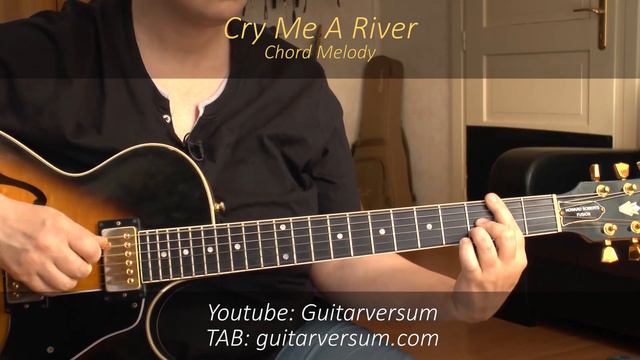 CRY ME A RIVER Jazz Guitar Cover by Sandra Sherman смотреть онлайн