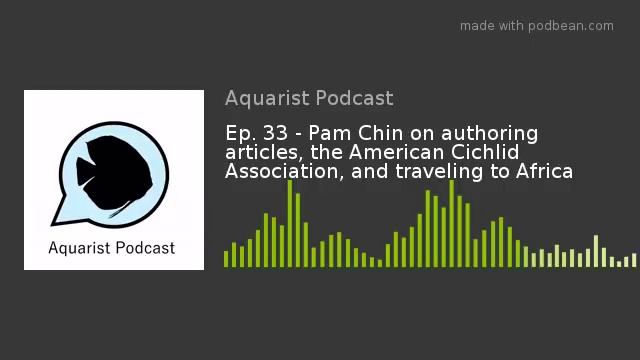 Ep. 33 - Pam Chin on authoring articles, the American Cichlid Association, and traveling to Africa смотреть онлайн