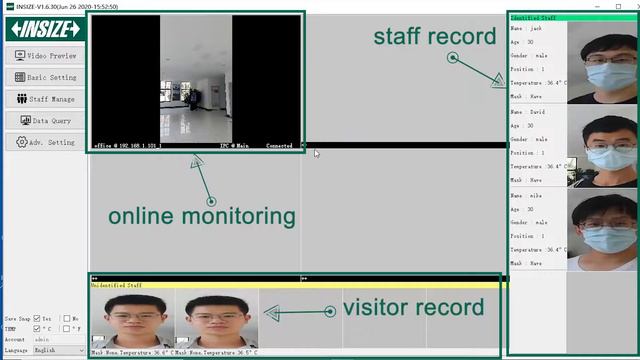 INSIZE FACE RECOGNITION THERMAL IMAGING 4 IN 1 ATF-1612 смотреть онлайн