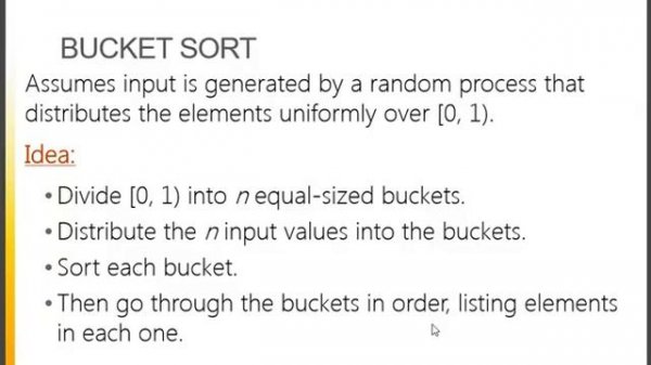 radix sort and backet linear algorithm