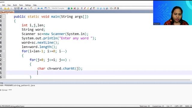 String Patterns (part 2) | TechVidya | Alphabet patterns in JAVA смотреть онлайн