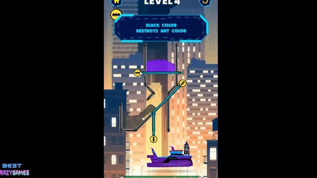 batman color fall puzzle game | BestCrazyGames смотреть онлайн