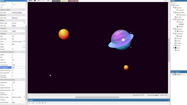 I DID PLANETARY SYSTEM IN CONSTRUCT 3 and CONSTR 2 IN 2 LINES! GRAVITY TUTORIAL | PHYSICS BEHAVIOR смотреть онлайн