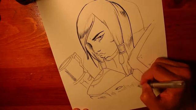 Speed Drawing Video: Pharah (Overwatch!) смотреть онлайн