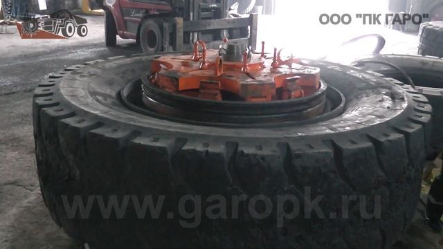 Шиномонтажный стенд [31-115] для крупногабаритных колес [РАЗБОРКА колеса БелАЗа] смотреть онлайн