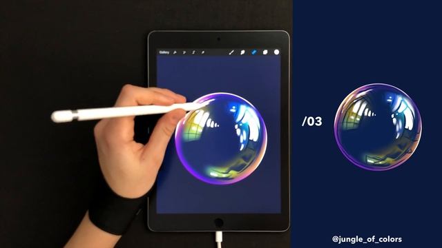 The Soap Bubble | Procreate tutorial using free Procreate brushes | how to draw on procreate смотреть онлайн