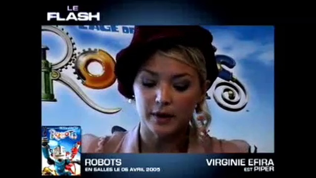 ROBOTS de Chris Wedge & Carlos Saldanhala- interview de Virginie Efira -Le Flash смотреть онлайн