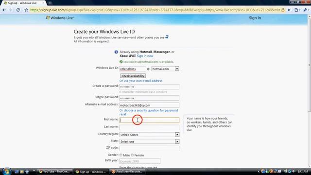 How To Make A Windows Live Account Tutorial смотреть онлайн