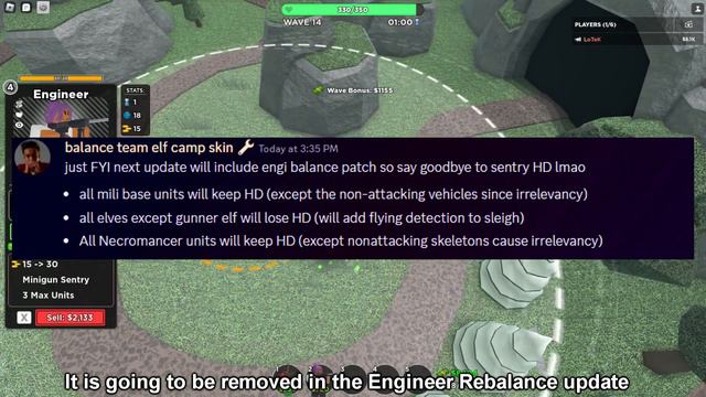 Engineer's Sentries just got buffed | Tower Defense Simulator смотреть онлайн